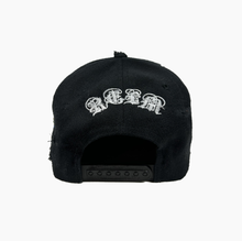 Load image into Gallery viewer, NY STARS SNAPBACK - BLACK DISTRESSED
