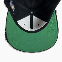 Load image into Gallery viewer, NY STARS SNAPBACK - BLACK DISTRESSED
